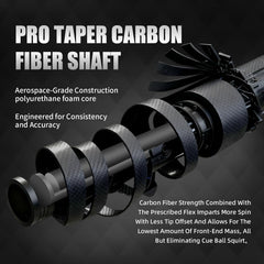 CFN-Carbon Fiber Pool Cue - Twill
