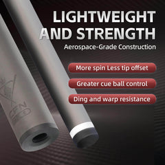 CFN-Carbon Fiber Pool Cue - COC - 12.5mm (M)