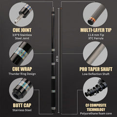 CFN-Carbon Fiber Pool Cue - Classic
