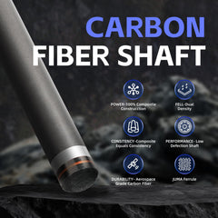 29" Uni-Loc Quick Release Carbon Fiber Pool Cue Shaft